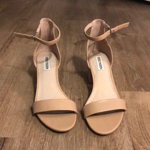 Steve Madden Irene Blush Leather Suede Sandals